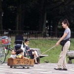 プレーパーク号とかわいらしいお母さん