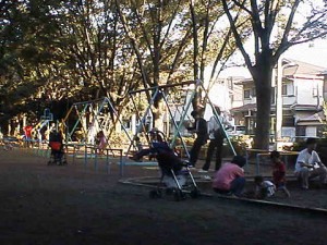 昼飯を食べた公園