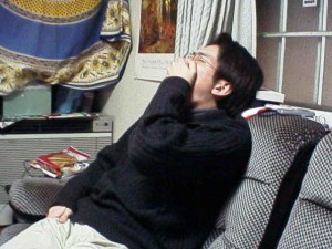お疲れの助監督あすき氏 お疲れの助監督あすき氏