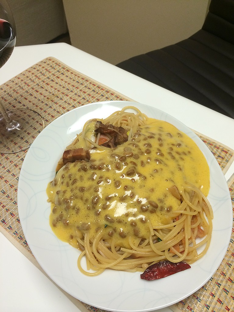 よく作る納豆パスタ