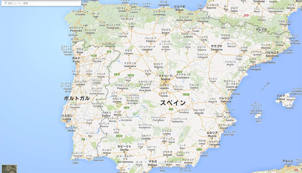 スペインの地図