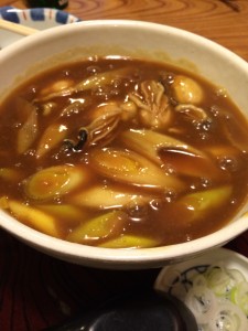 牡蛎カレー南蛮そば