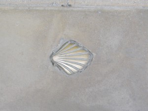 Santiago de Compostelaへの道しるべ