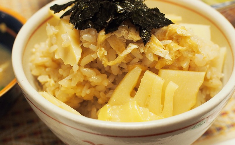 タケノコご飯を作ってみた