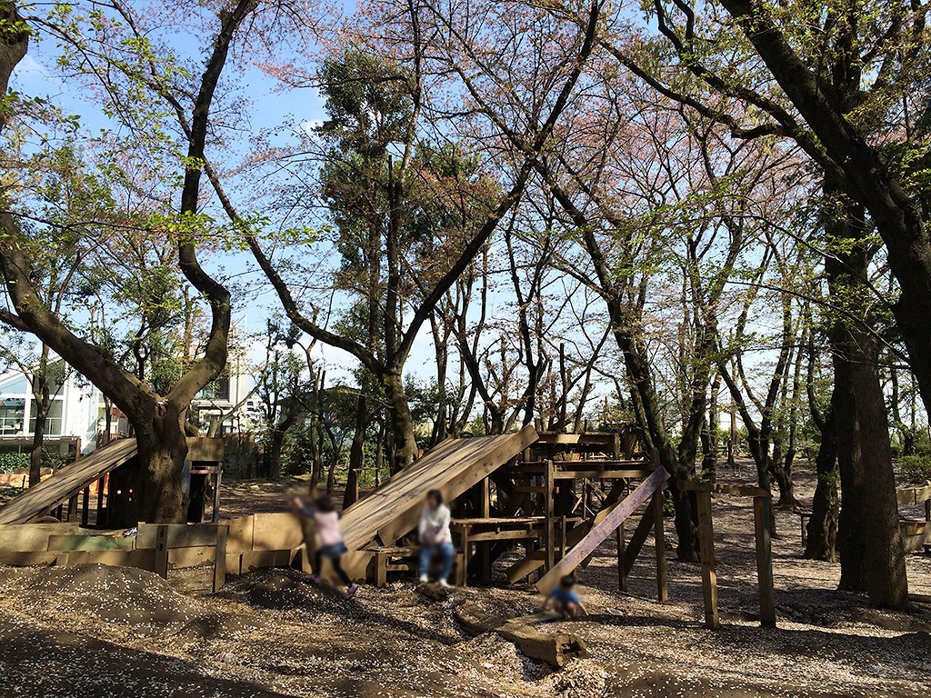 羽根木公園の謎のアスレチックエリア
