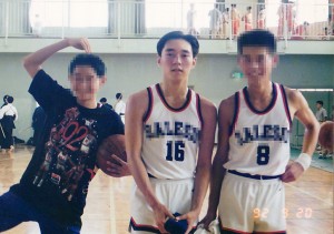 バスケ部時代のおいら（1992年 17歳）